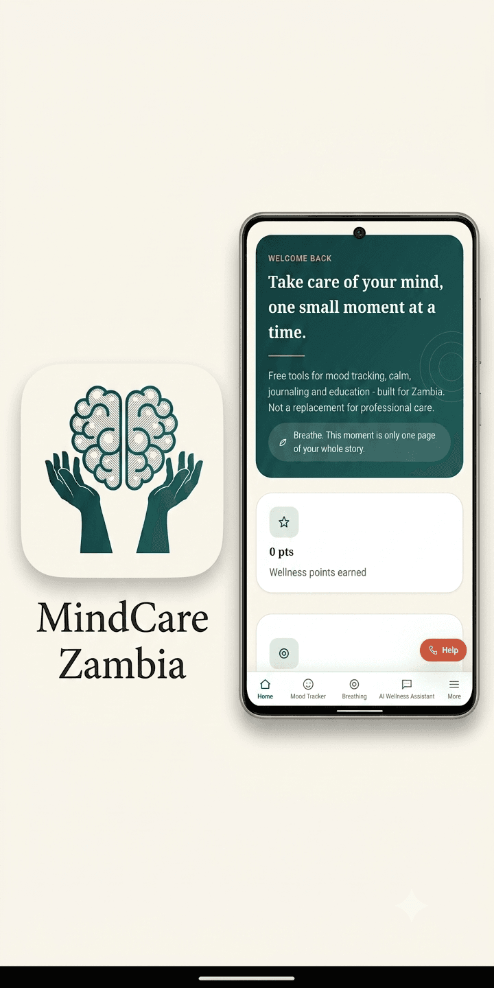 MindCare Zambia mental wellness app