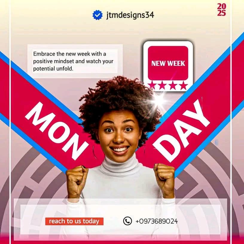 Monday motivation social media post