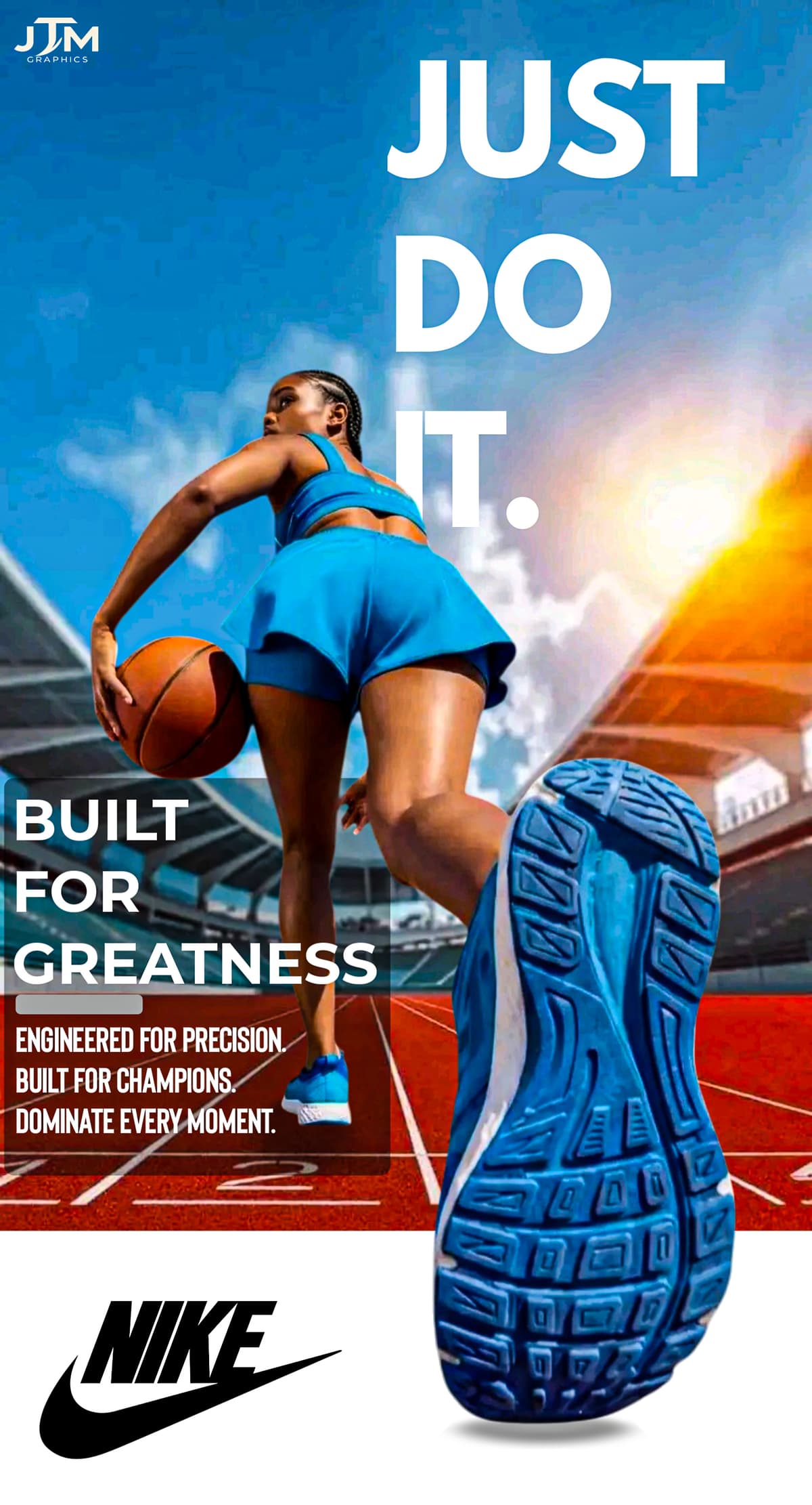 Sports brand concept poster